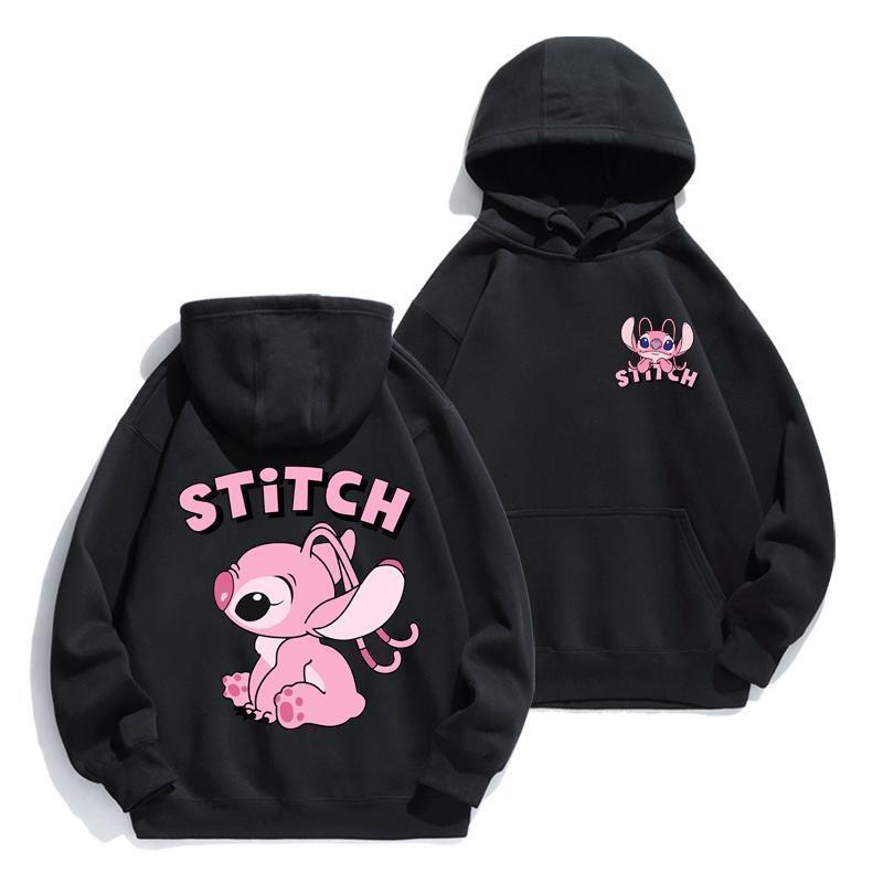 Cartoon Stitch Hoodie Loose Lo - Street Fashion Hoodie incelemesi ve fiyatı