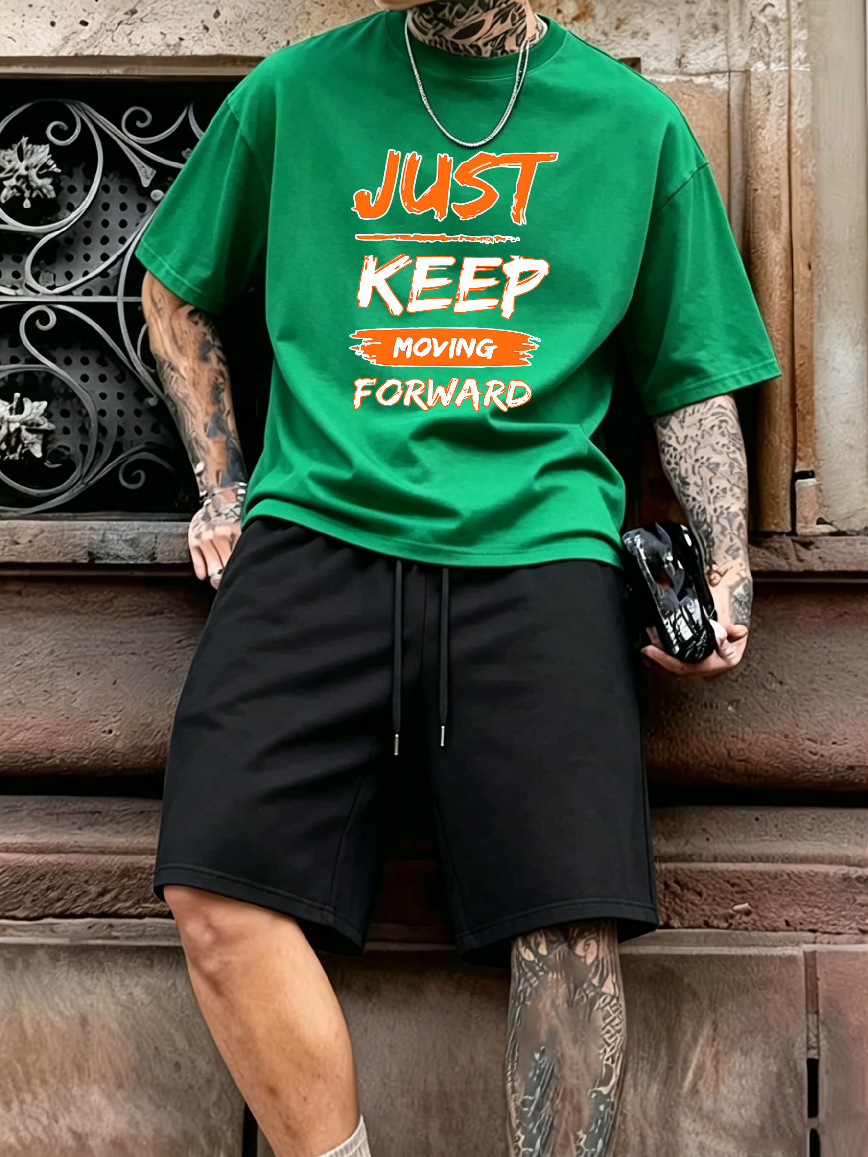 Just Keep Moving Forward Print - Street Fashion Elements incelemesi ve fiyatı