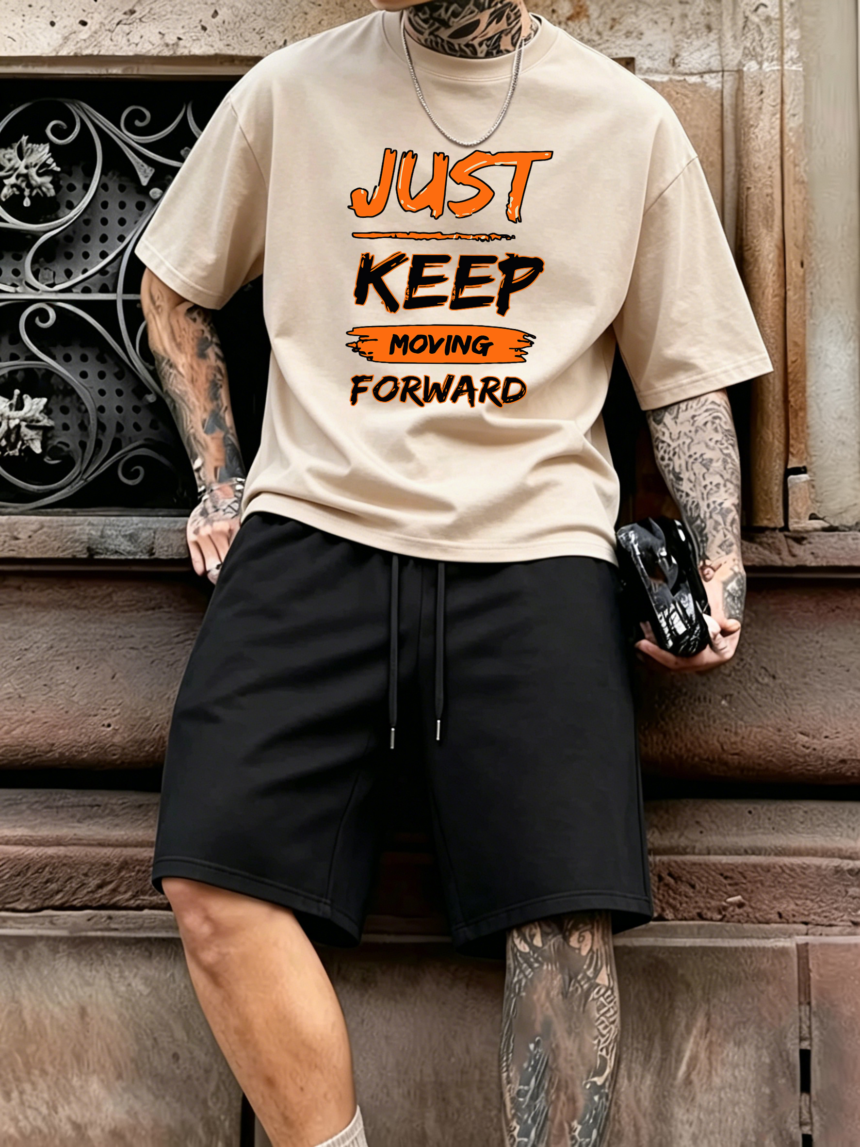 Just Keep Moving Forward Print - Street Fashion Elements incelemesi ve fiyatı