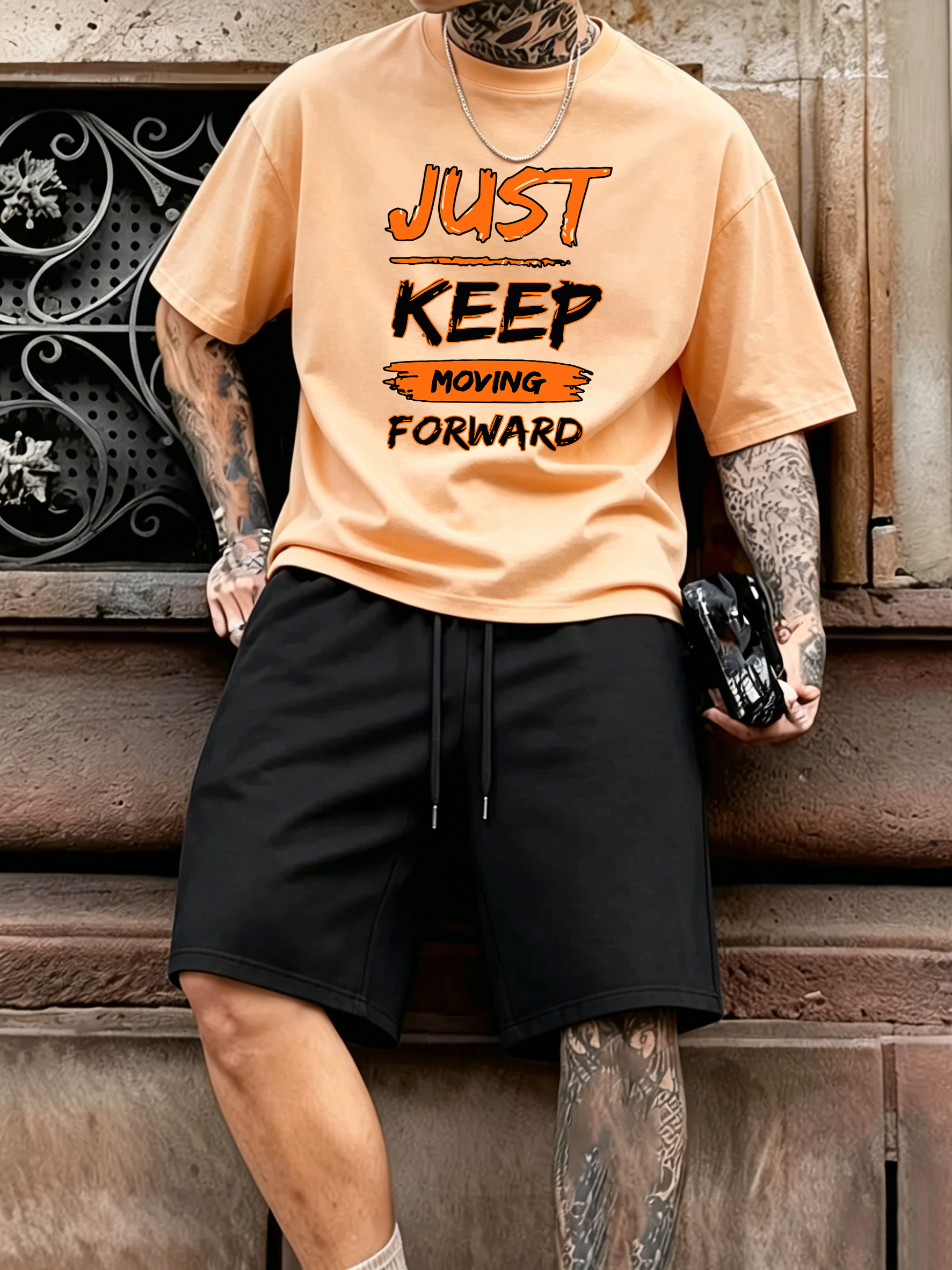 Just Keep Moving Forward Print - Street Fashion Elements incelemesi ve fiyatı
