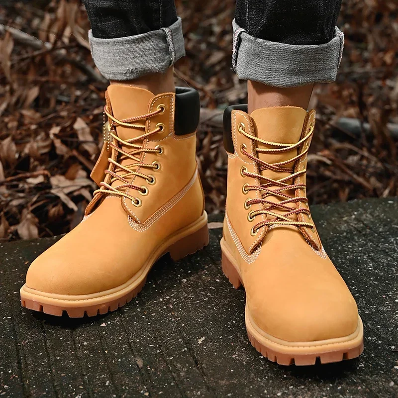 Boots Men High Top Boots High  - Street Fashion Ladies incelemesi ve fiyatı