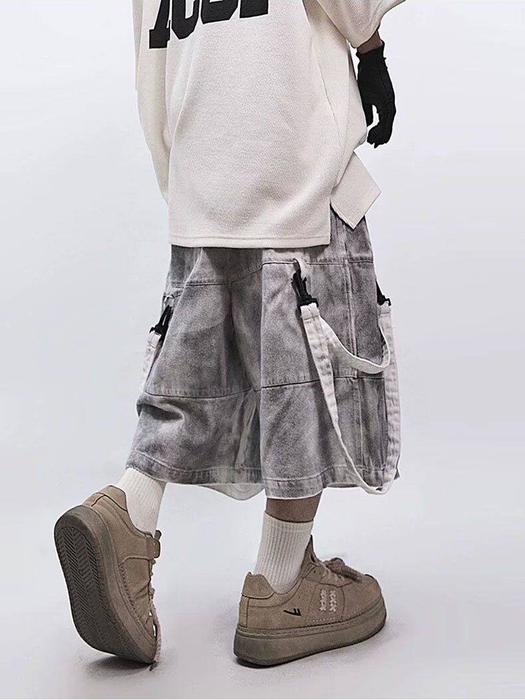 Retro Hip-hop Men's Ripped Jea - Street Fashion Hip Hop incelemesi ve fiyatı